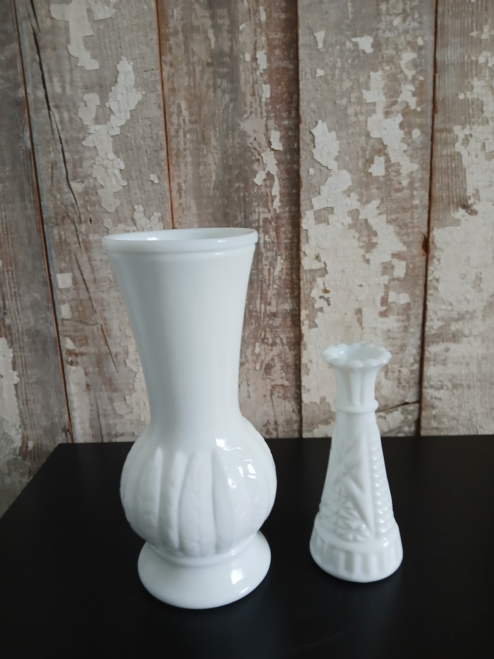 White Milk Glass Decorative Vase - Classic Home Accents